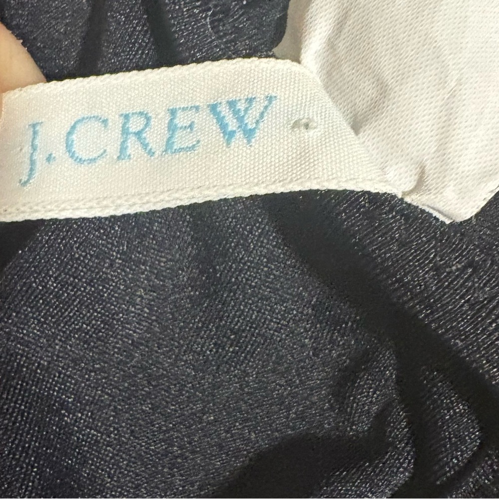J Crew Black Tie Front Bikini Top - Picture 4 of 4